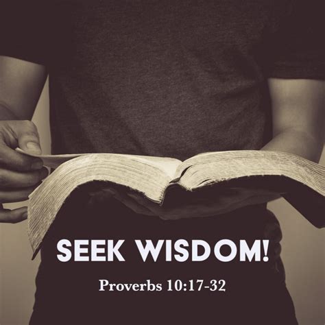 Proverbs 1017 32 Seek Wisdom God Centered Life