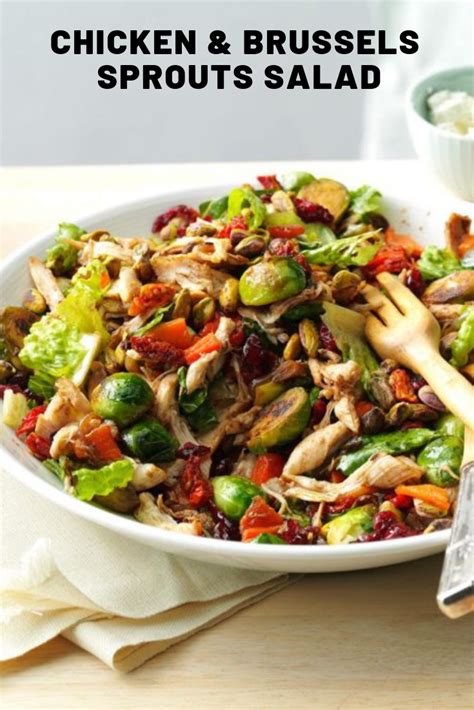 Chicken & Brussels Sprouts Salad | Healthy Menu Recipe ...