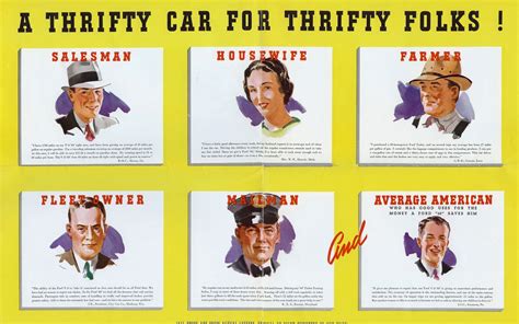 1938 Ford Thrifty Sixty Mailer