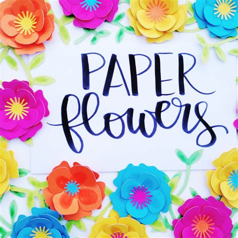 Diy Paper Flowers With Cricut And Tombow Tombow Usa Blog