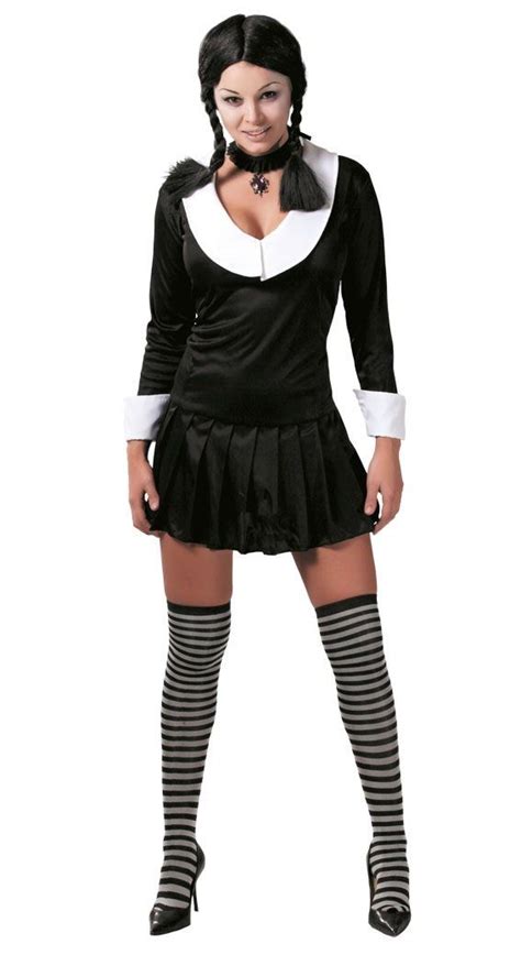 Buy An Adult Womens Wednesday Addams Costume In Size Large Uk 14 16