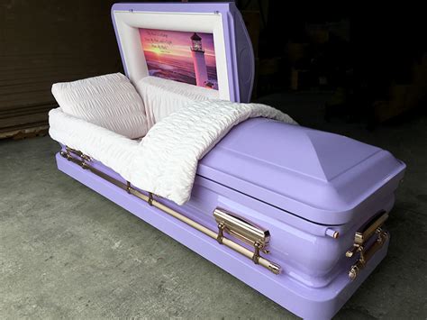 Lavender Casket Custom Casket Sky Caskets