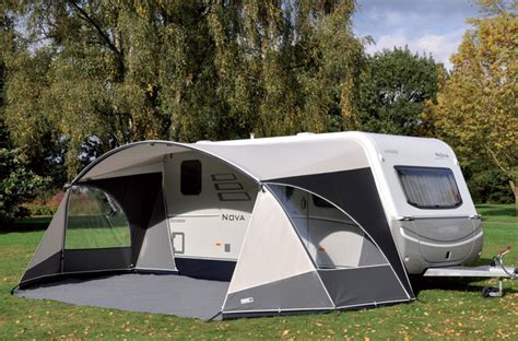 The site owner hides the web page description. Unico Verona awning champagne/black - Unico Caravan Awnings