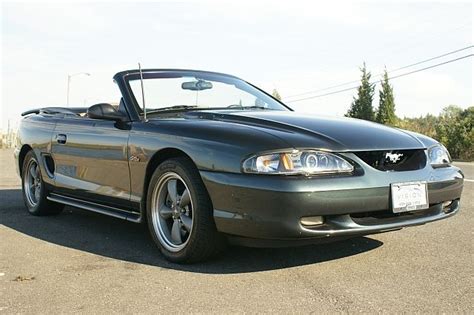 Pacific Green 1998 Ford Mustang Gt Convertible