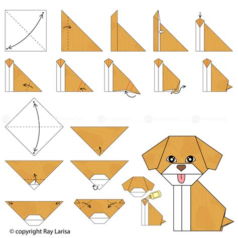 Puppy: Animated Origami Instructions: How to make Origami | Origami easy, Origami instructions ...