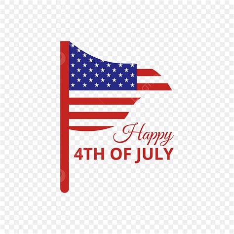 Happy Th July Vector Hd PNG Images Happy Th Of July With Minimalist American Flag July Th