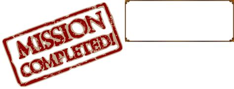 Mission Completed Png Transparent Images Free