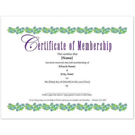 This church membership transfer letter displays the recipient information, the date the letter was created, the content body of the letter, a signature field for both the church head and church secretary. Essential Church Certificates