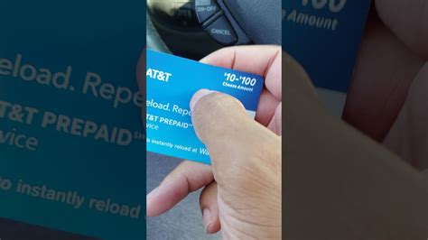 Atandt Prepaid Reloadable Card Reusable Card Walmart Youtube