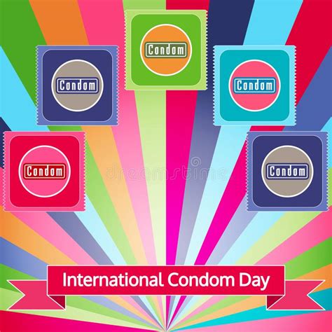 Vector Illustration For International Condom Day World Contraception Day On 14 Of February