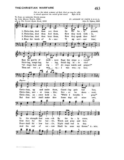 Trinity Hymnal Christian Dost Thou See Them Hymnary Org