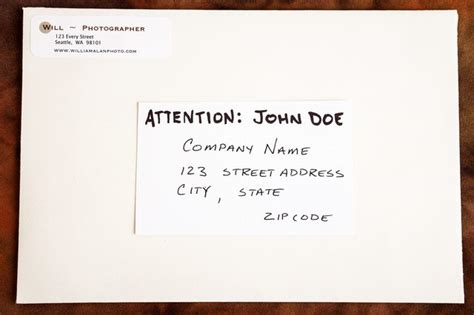 For tips on what to do if the recipient works at a big company and you're worried about them getting the letter, scroll. How to Add an Attention on Mailing Envelopes (with Pictures) | eHow