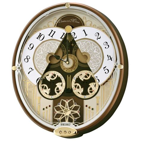 Seiko Winchester Musical Wall Clock Melody In Motion Qxm277 Qxm277brh