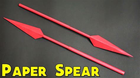 How To Make A Paper Spear Paper Weapon Easy Tutorial Youtube