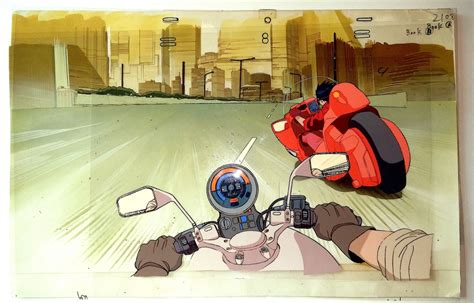 Art Of Akira — Akira 1988 Set Up Vs Shot Cels X 5