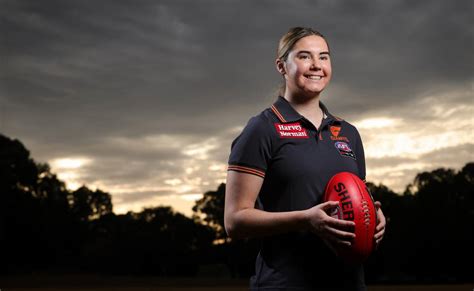 aflw zarlie goldsworthy ready to get started at gws giants the border mail wodonga vic