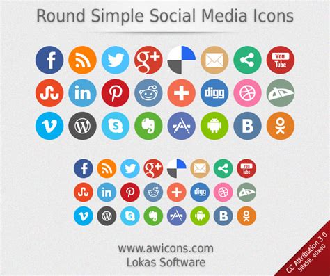200 Simple Social Media Icons 512 Px Pngs Vector Ai S
