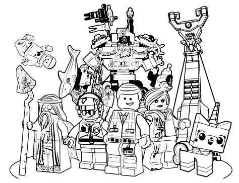 You want to see all of these toys and dolls, lego coloring pages. The LEGO Movie - Emmet along with all his friends