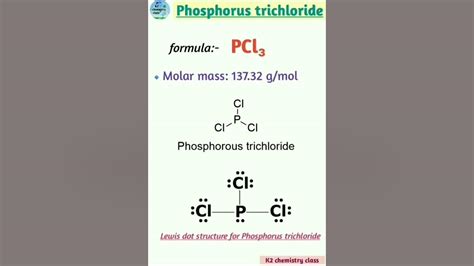Phosphorus Trichloride Pcl₃formulastructure And Molar Mass Of Pcl3