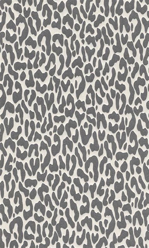 White And Grey Leopard Print Wallpaper R 4163 Contemporary