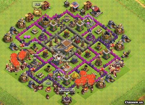 So, in this blog post we have come up with the best coc town hall th8 defense base with bomb tower 2021. Town Hall 8 Th8 Best Base v2 With Link [9-2019 ...