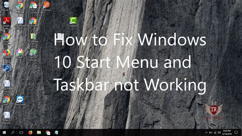 Windows 10 Start Menu And Taskbar Not Working Taskbar Doesnt Work
