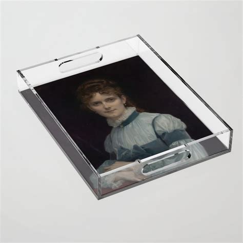 Alexandre Cabanel Portrait Of Miss Fanny Clapp Acrylic Tray By