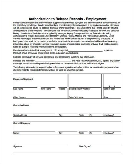 Is there ean example form somewhere i can use to set up authorize.net payments on my site? FREE 9+ Sample Employee Release Forms in PDF | MS Word | Excel