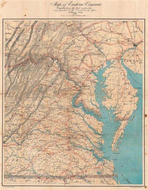 Map Of Eastern Virginia Geographicus Rare Antique Maps
