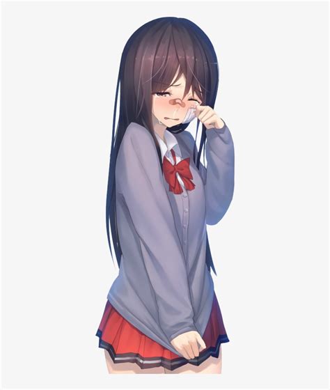 Crying Anime Character  Anime Images Cute Anime Girl Pfp Meme
