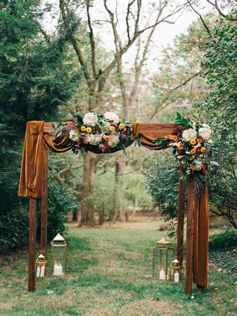 47 Sensational Fall Wedding Arch Ideas Weddinginclude