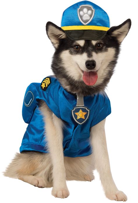 Paw Patrol Chase The Police Dog Cop Cartoon Pet Halloween Costume Sm Xl