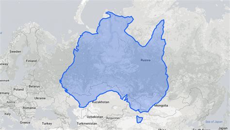 The True Size Of Things On World Maps