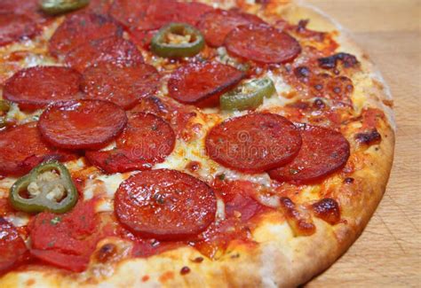 Pepperoni Pizza Stock Image Image Of Pizza Food Salami 4002989