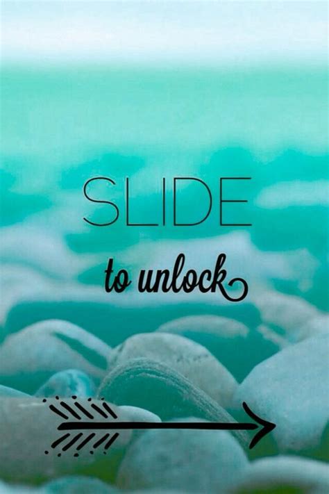 Slide To Unlock Blue Iphone Wallpaper Cute Pinterest Blue
