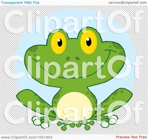 Royalty Free Vector Clip Art Illustration Of A Smiling Green Frog 2
