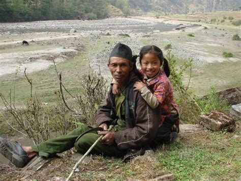 nepali girl and father photo