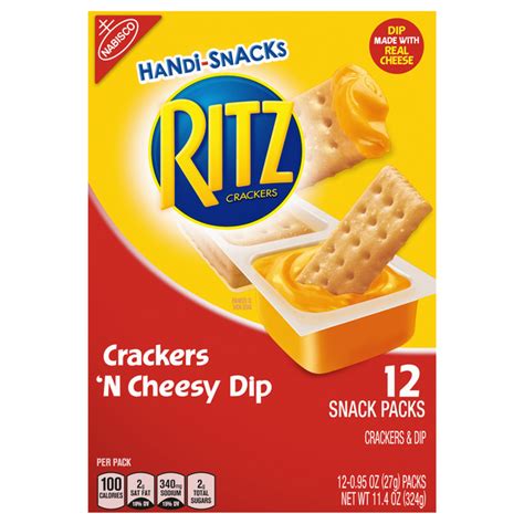 Save On Handi Snacks Ritz Crackers N Cheese Dip 12 Pk Order Online
