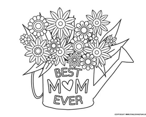 Mothers Day Coloring Pages Free Printables Fun Loving Families