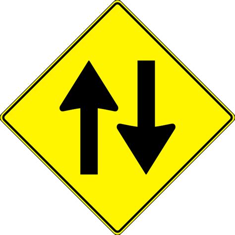 download two way street traffic signs royalty free vector graphic pixabay