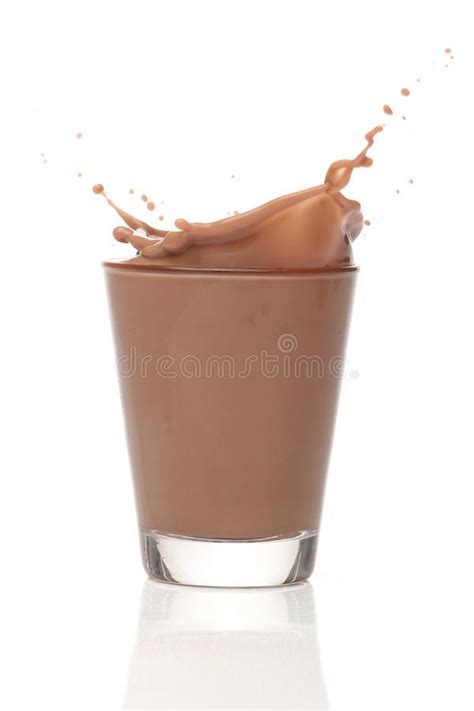 Milk Chocolate Splah Over White Background Sponsored Chocolate