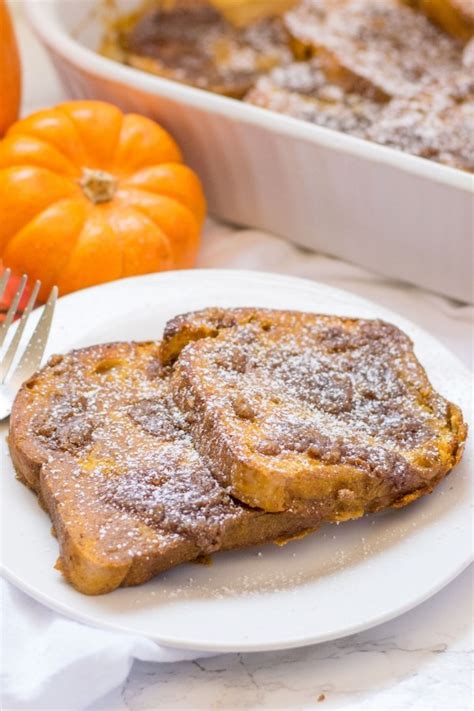 Pumpkin Spice French Toast Casserole Eat At Our Table