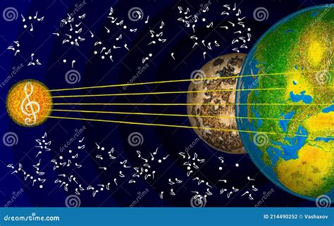 Musical Instrument Of The Solar System Stock Photo Illustration Of
