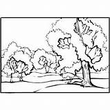 Coloring Stream Trees Landscapes Designlooter 300px 7kb sketch template
