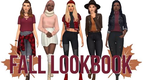 Fall Fashion Lookbook Sims 4 Maxis Match Full Cc List Youtube Gambaran