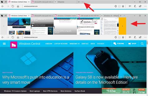 How To Manage Tabs On Microsoft Edge On The Windows 10 Creators Update