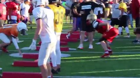 Stanford Football Camp 2015 Oklahoma Drills 01 Youtube