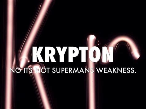 Krypton Kr Properties And Uses Studiousguy