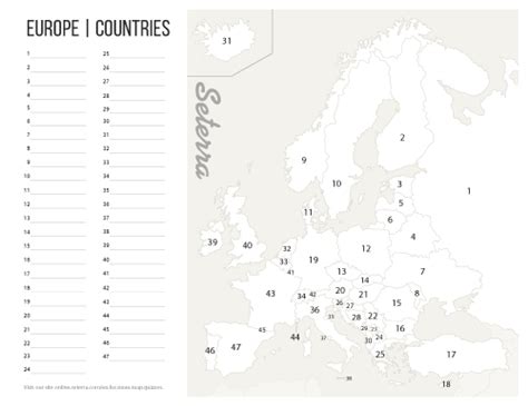 Europe Countries Printables Map Quiz Game In 2020 Europe Map