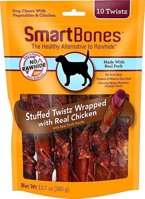 Smartbones Chicken Wrapped Stuffed Twists Treat Your Dog
